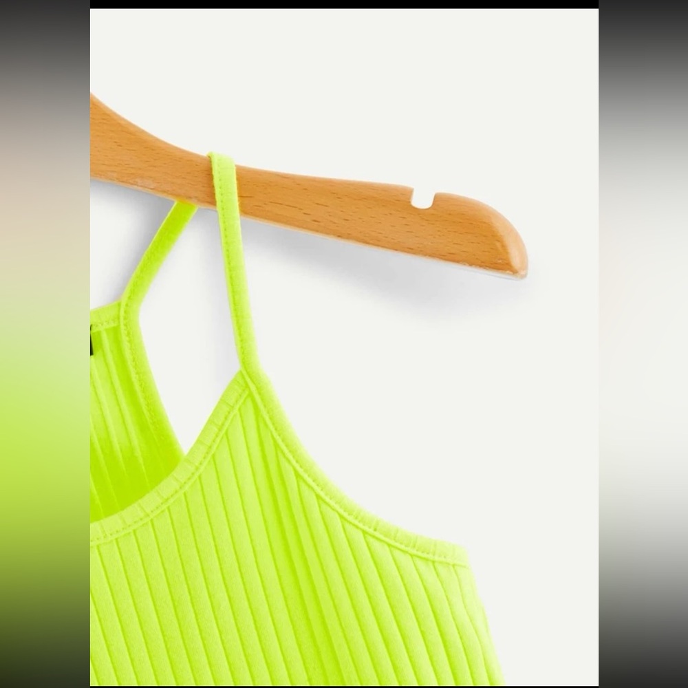 3/$50 | SHEIN Ribbed Racerback Cropped Cami Top - Picture 7 of 12